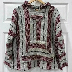 Baja Joe Mens Hooded Sweater Size Medium